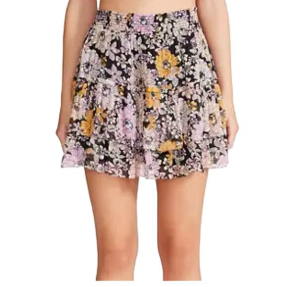 BB Dakota by Steve Madden Dresses & Skirts - BB Dakota Steve Madden Once & Floral chiffon ruffle skirt